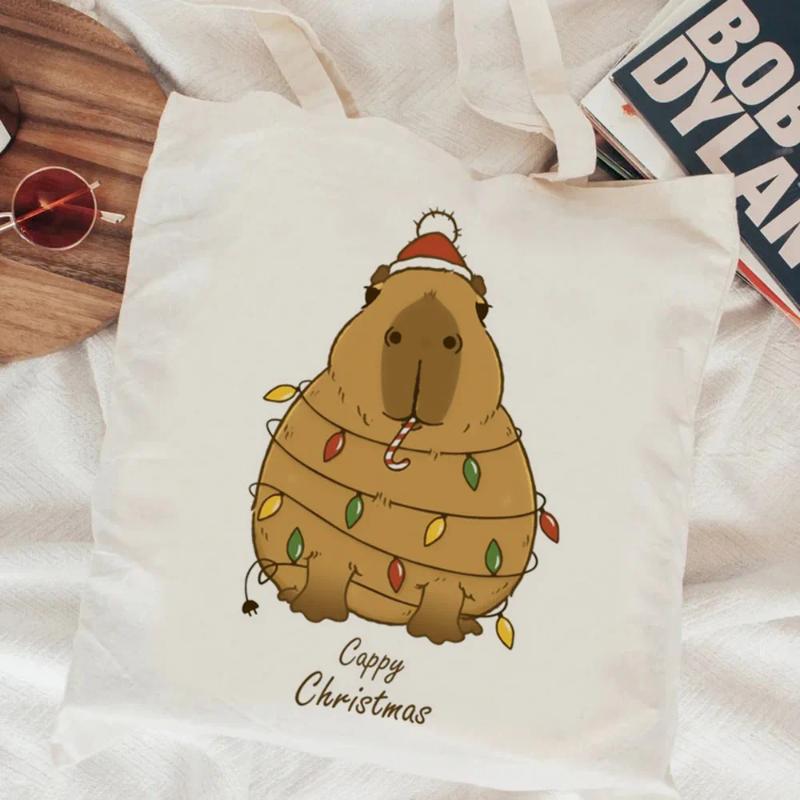 2025 NEW 2025 NEW Shopping Bags Capybara Bag Tote Recycle Shopper Handbag Bolsa Ecobag Boodschappentas Shng Custom zhanyishengli