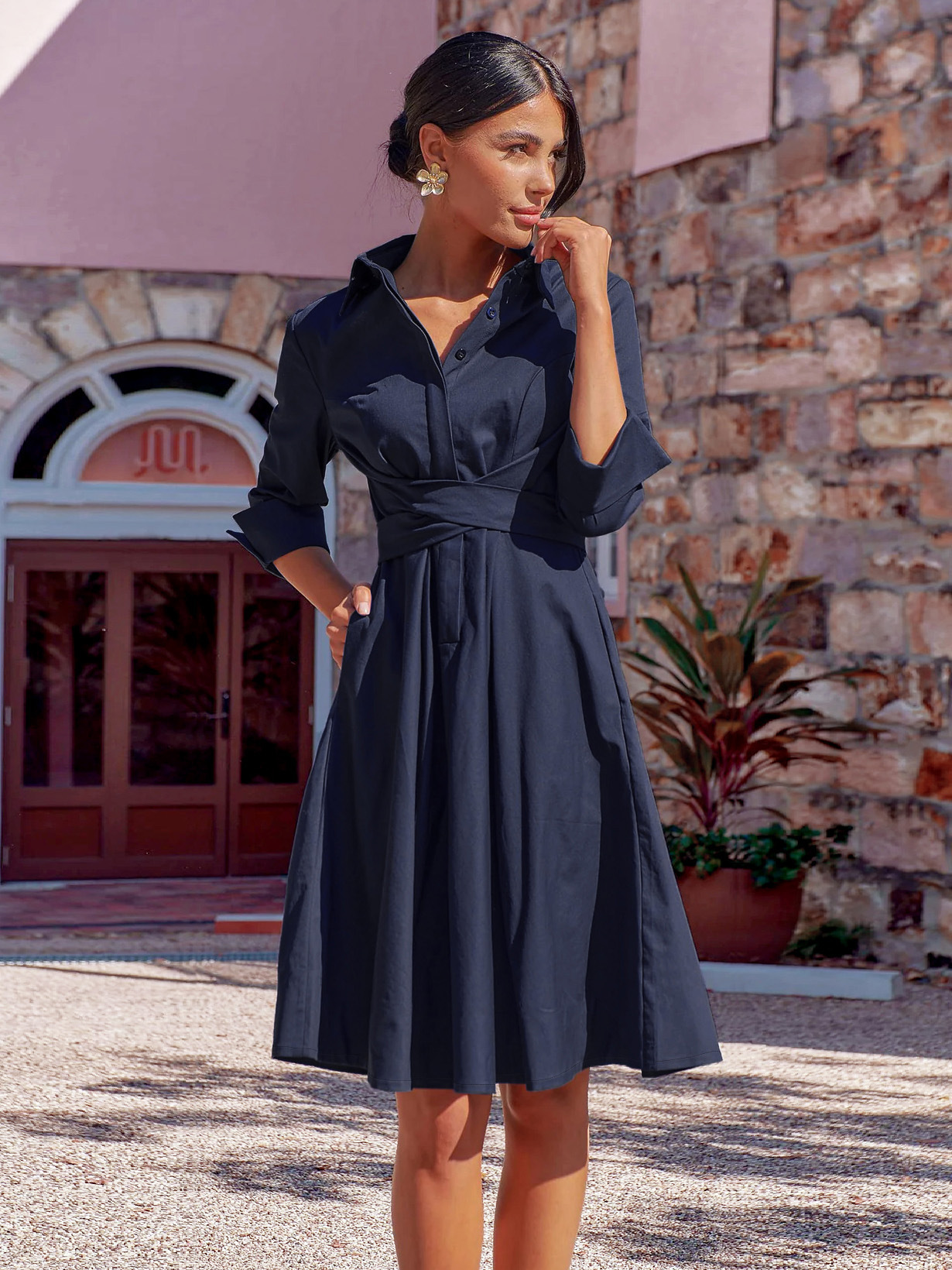 Tea Break French Dress for Women with a Sense of Unique and Beautiful Small Dress with Straps A-line Skirt