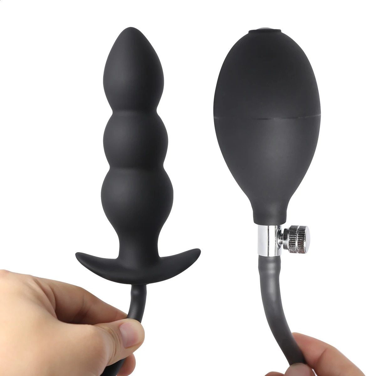 Inflatable Anal Plug Metal Ball Butt Plug Sex Toys For Men Women Huge Anus Ass Butt Dilator Prostate Massager G Spot Stimulator 240813