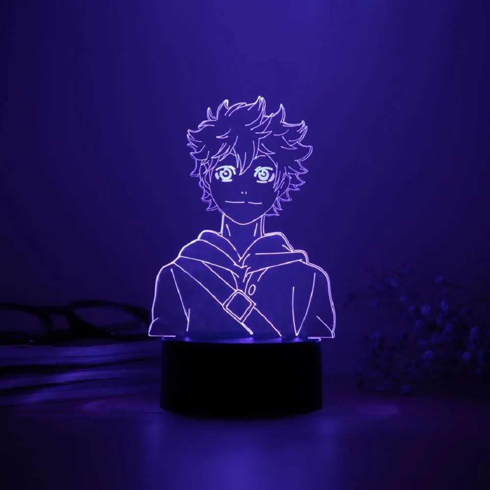 Animated character 3D night light full-time hunter KILLUA ZAOLDYECK USB tablet light birthday gift New Years gift B2408119