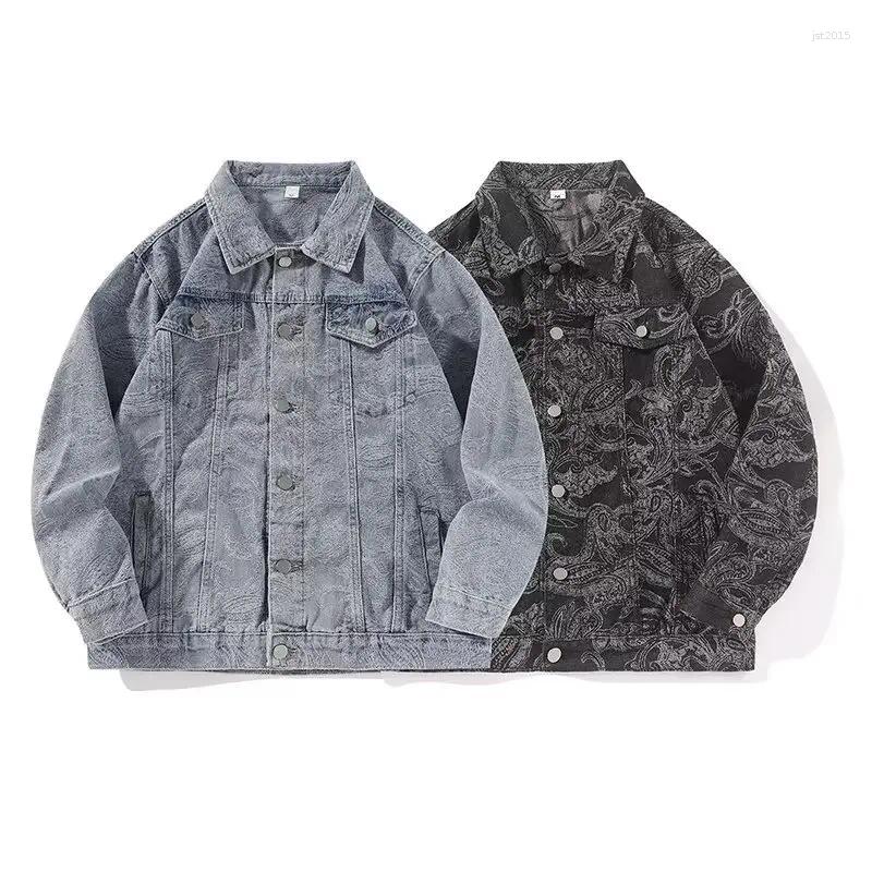 Men's Jackets Spring Autumn Versatiledenim Jacket Trendy Loose-Fit Work Clothes Cloth Factory Direct Selling