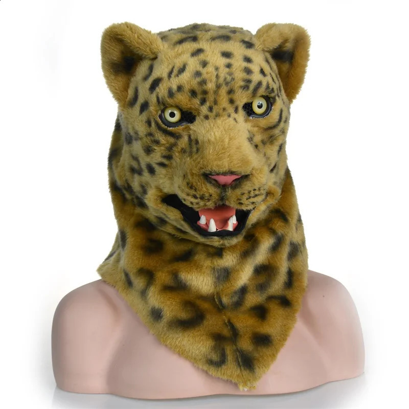 Leopards wear mouth masks at Halloween carnivals and parties for fun and celebration 240819