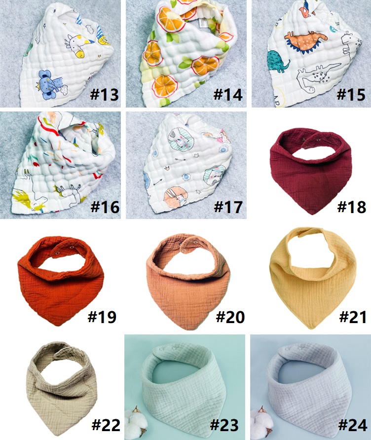 Home high quality baby bibs lunch Bibs/ Towel Saliva Baby Kids Infants 8 layers of gauze Burp Cloths LT1137