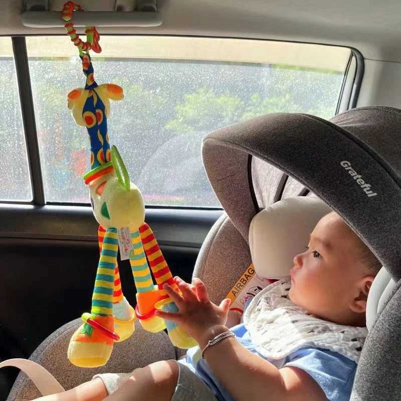 Giraffe Plush Toys Photography Accessories Teether Toys Car Bells Bed Bells Multifunctional Early Learning Giraffe ToysXJ240819