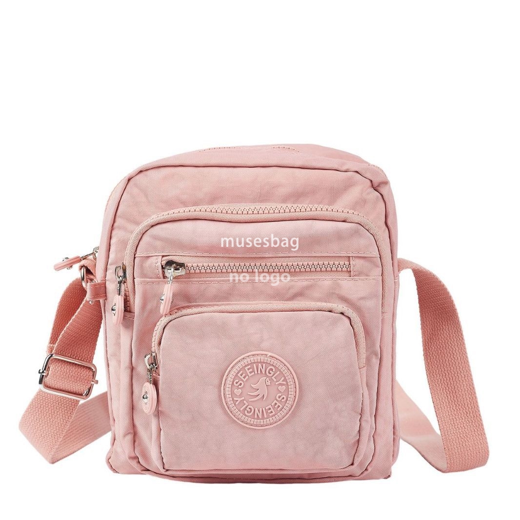 New daily simple single shoulder crossbody bag foreign trade waterproof wear-resistant lightweight multi-pocket large capacity nylon wash bag wholesal