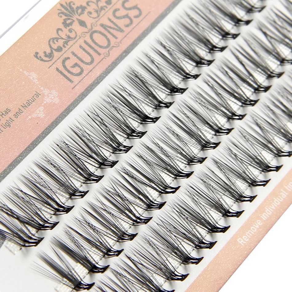 IGUIONS 20D L Curly Super Cluster Eyelash Extension Natural Mink Eyelash Personal Eyelash Makeup Tool Cilias Roll W240803