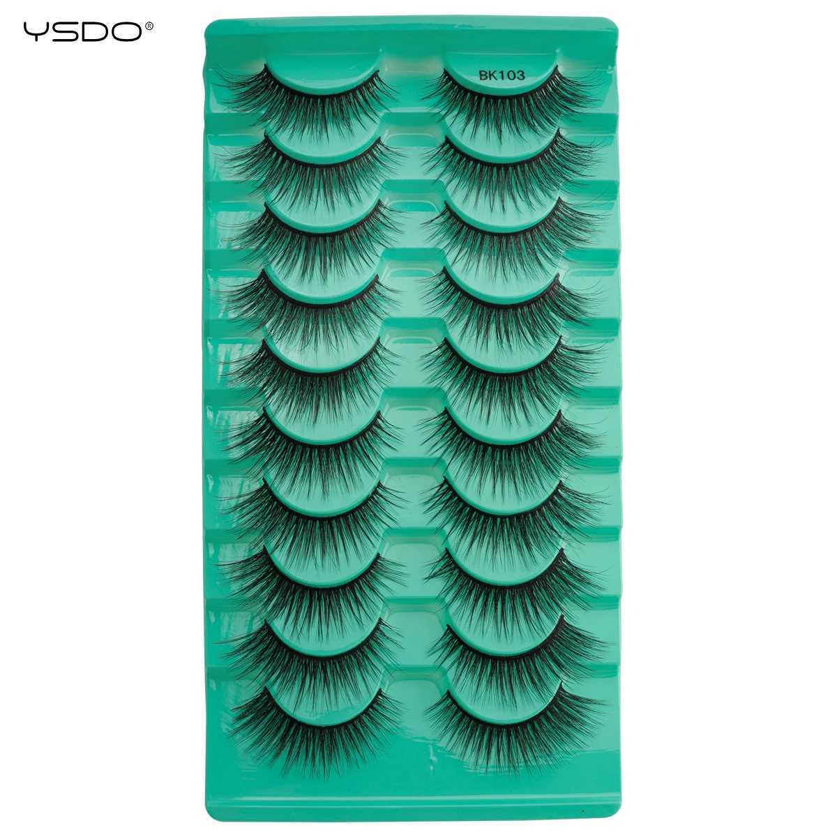 New 3/10 pairs of mink eyelashes dramatic false eyelids natural thick mink eyelashes eyelash extension makeup reusable Cilios W240803
