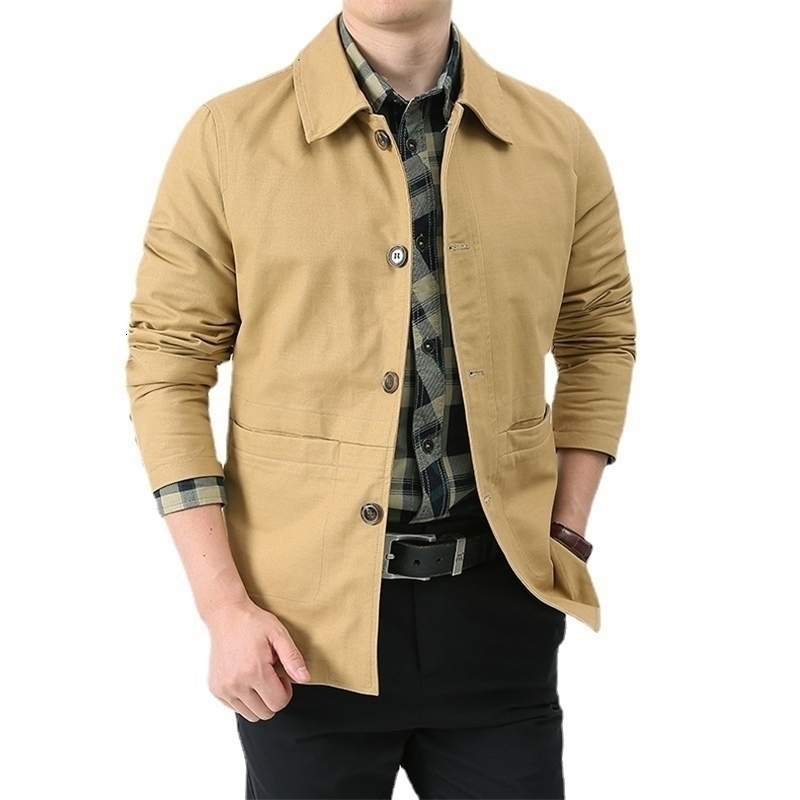 MaiDangDi spring and summer washed cotton foreign trade jacket suitable for mens workwear jackets lapel flight suits w240816
