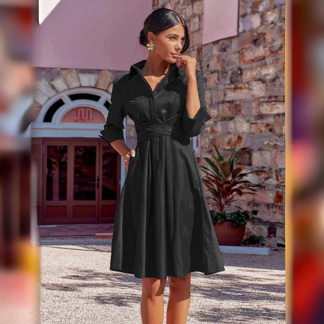 Tea Break French Dress for Women with a Sense of Unique and Beautiful Small Dress with Straps A-line Skirt