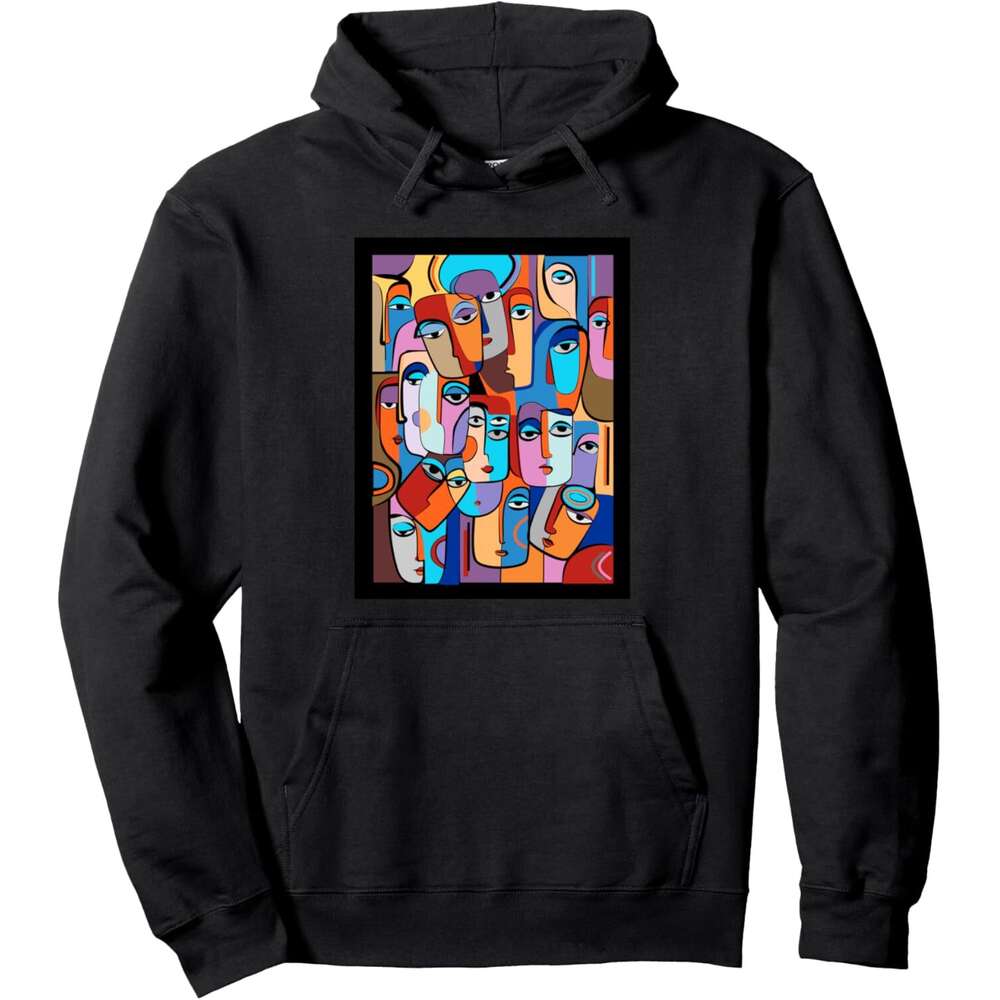 Hoodie for Mens Womens Silhouette Abstract Art Face Illustration Graphic Designs Pullover Hoodie Hoodies sweatshirt pullover jacket Long sleeve