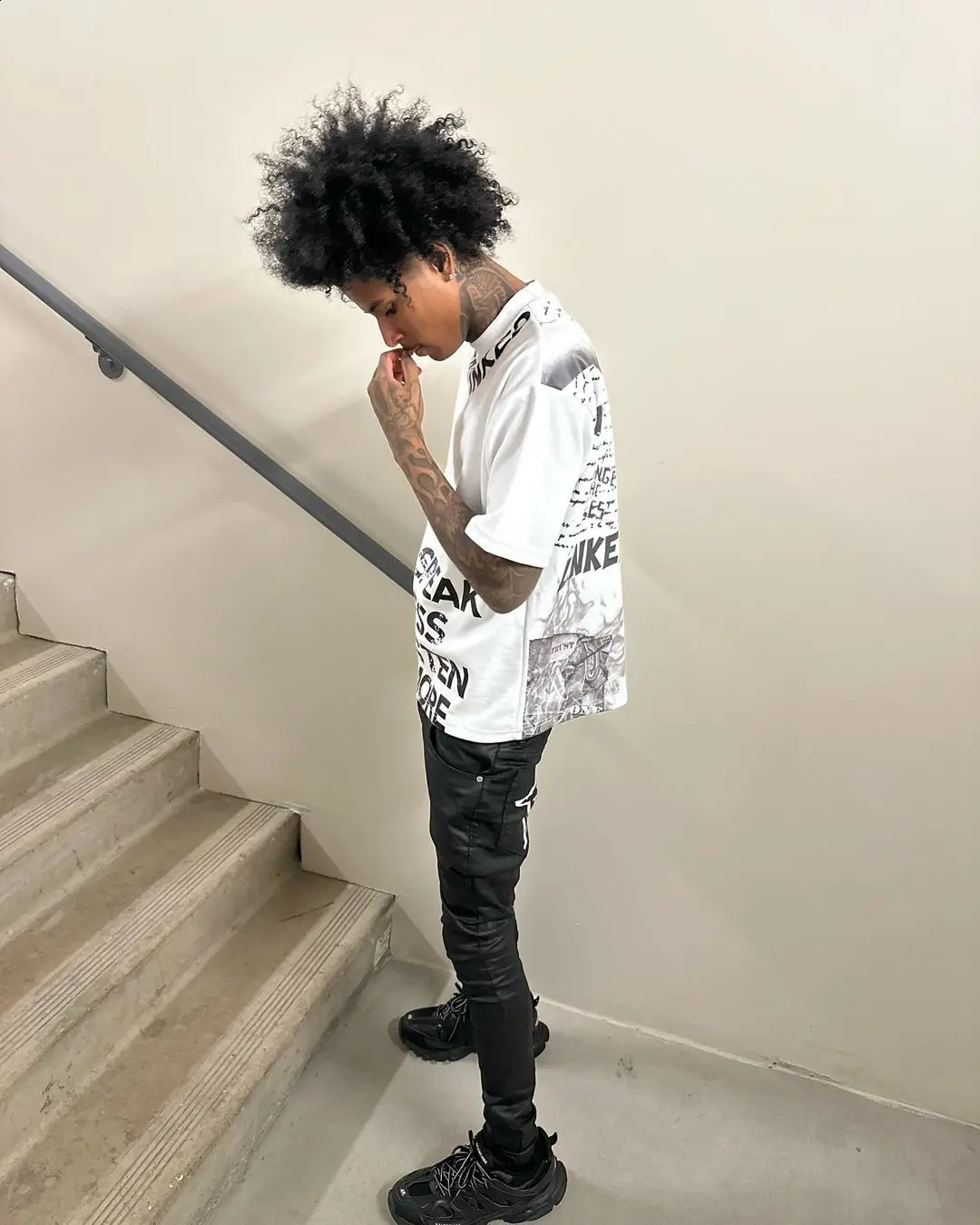 Harajuku American style letter pattern T-shirt oversized Y2k top Gothic cotton T-shirt sports shirt retro professional mens clothing choice 240819