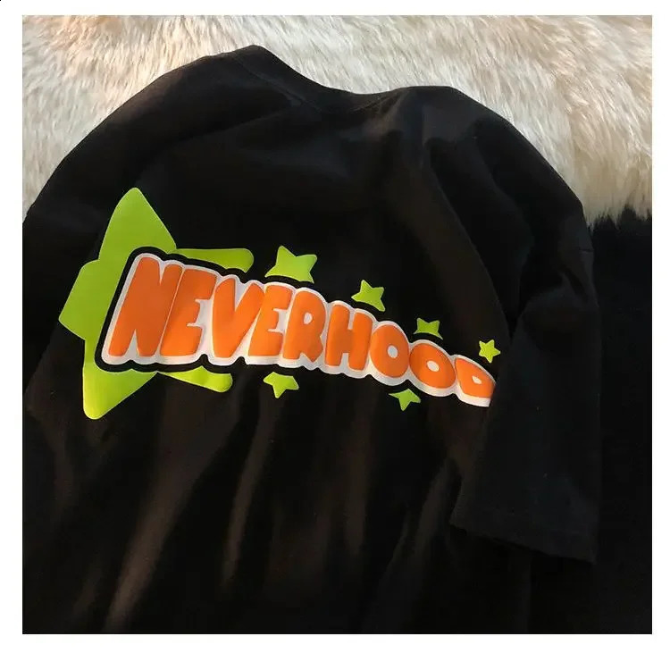 oversized plus size top printed streetwear graphic t shirts tees harajuku fashion funny cotton women anime men clothing i240819