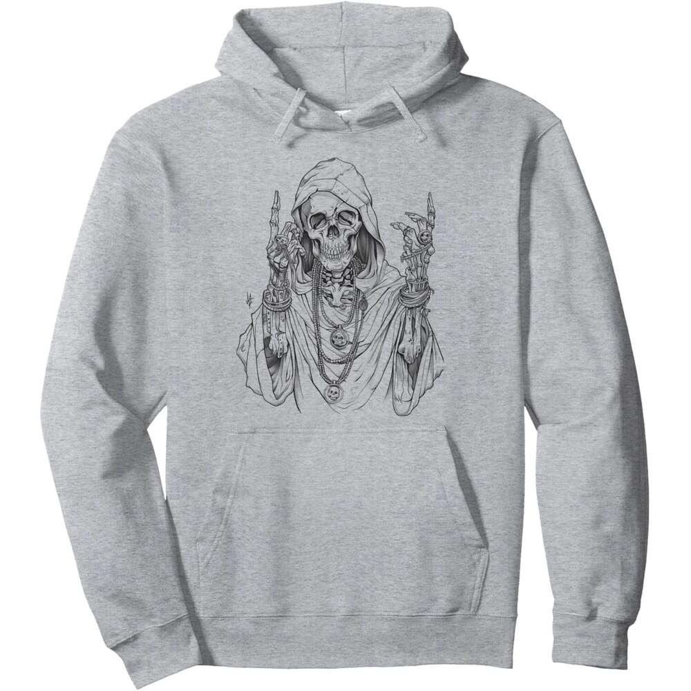 Hoodie for Mens Womens Skeleton Halloween Costume Grim Reaper Spooky Scary Pullover Hoodie Hoodies sweatshirt pullover jacket Long sleeve 2025