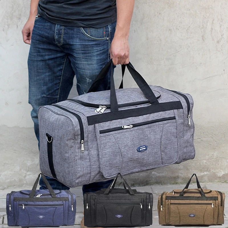 Oxford Waterproof Men Travel Bags Hand Luggage Big Travel Bag Business Large Capacity Weekend Duffle Travel Bag Fitness Bag 240819