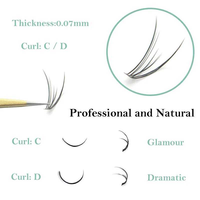 High end Korean popular fish tail shaped fashionable swallowtail fly eyelashes two medium short long plant graffiti fake eyelashes wholesale W240803