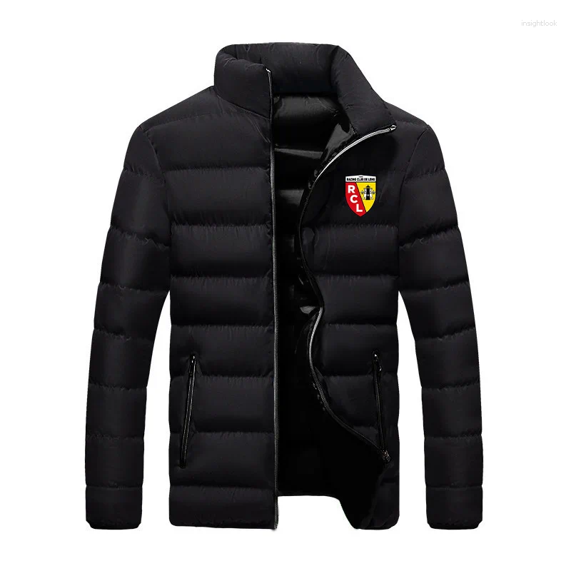 Men's Jackets European Club RC Lens Cotton Mens Jacket ZipperThinDesignFashion Print AutumnWinterFashionCoat2024HandComfortable2024
