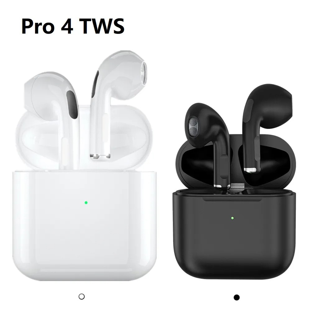 Pro 4 TWS wireless earphones earphone bluetooth headphone earbud headphones -compatible 5.0 Waterproof Headset with Mic for Xiaomi iPhone Pro4 Earbuds