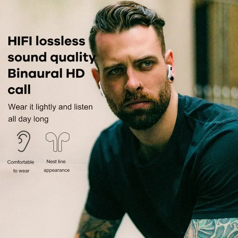 Pro 6 TWS Wireless Headphones with Mic Fone Bluetooth In Ear Earphones Sport Earbuds Running Pro6 Headset for IPhone Xiaomi Mobile Smart Phone