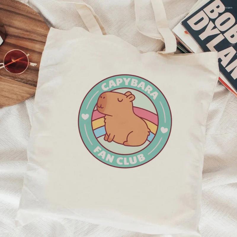 2025 NEW 2025 NEW Shopping Bags Capybara Bag Tote Recycle Shopper Handbag Bolsa Ecobag Boodschappentas Shng Custom zhanyishengli