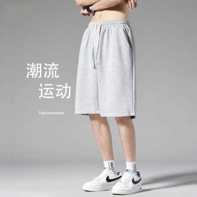 HOUZHOU Mens Summer Sports shorts Lacing Thin Sports Shorts Solid Loose Plus Size Five Piece Pants Casual Fashion Men ClothingXJ240817
