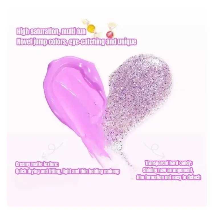 LEEMEMBER Hard Candy Series Dopamine Make-up Liquid Fine Diamond Eye Shadow Double Texture Effect Eyeshadow Brighten MakeupCL240812