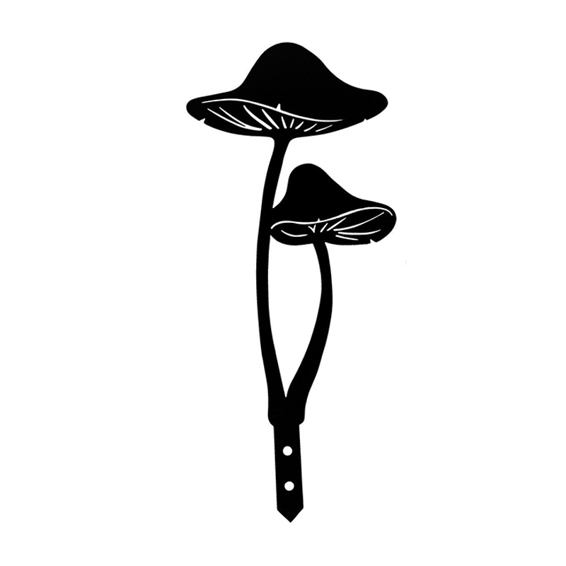 Mushroom Decoration Mushroom Silhouette Statue Garden Mushroom Decoration Garden Stakes