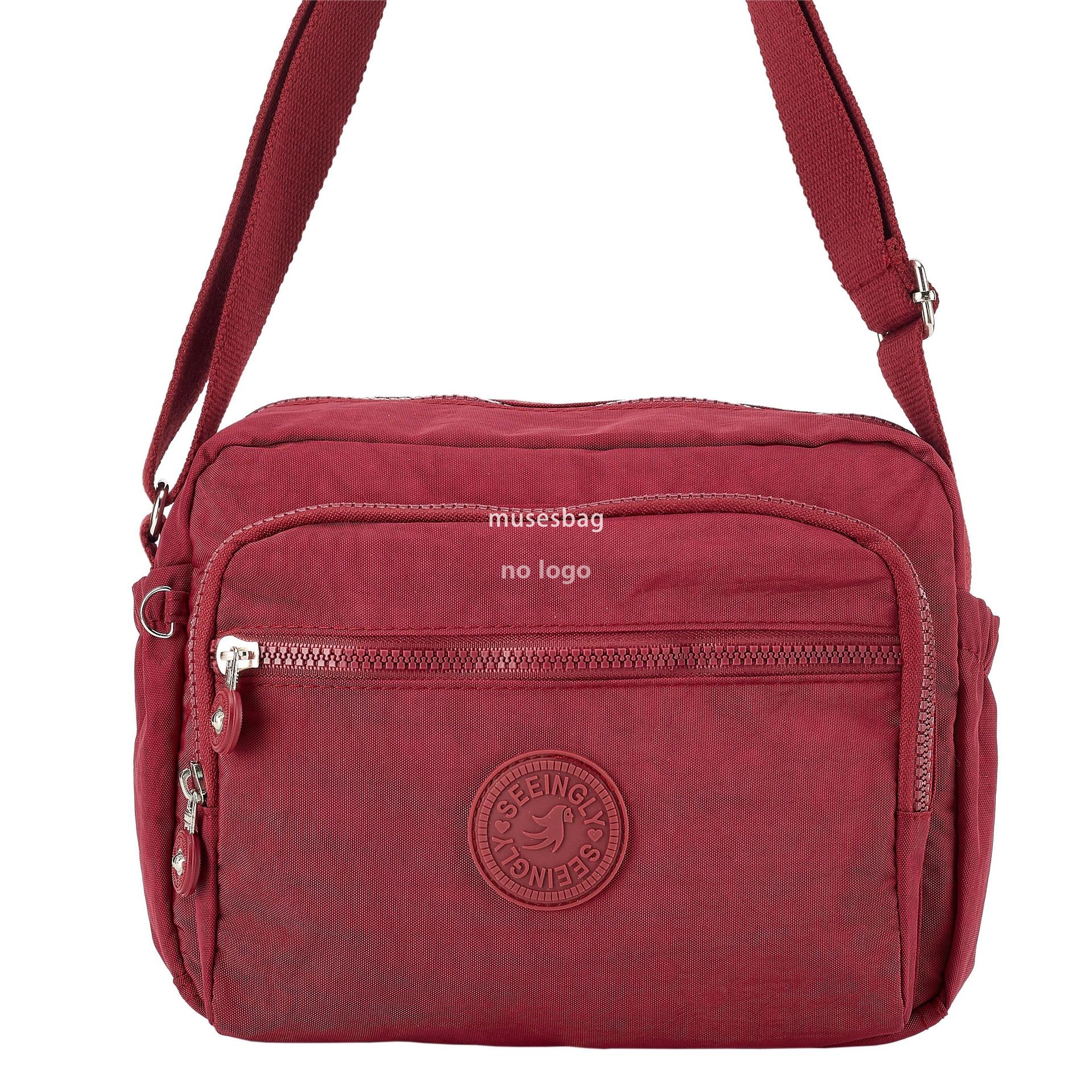 New high quality single shoulder crossbody bag simple solid color middle-aged mother bag female foreign trade nylon crossbody bag wholesale