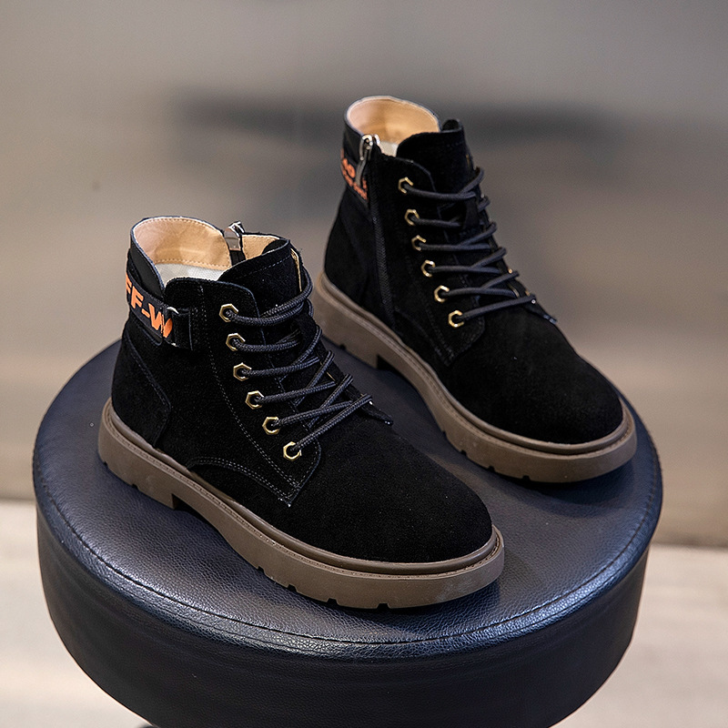 Ddmyoutdoor New Martin Versatile Autumn And Winter Trendy Thick Soled Mid Length Lace Up Motorcycle Boots Women S OUTDOOR