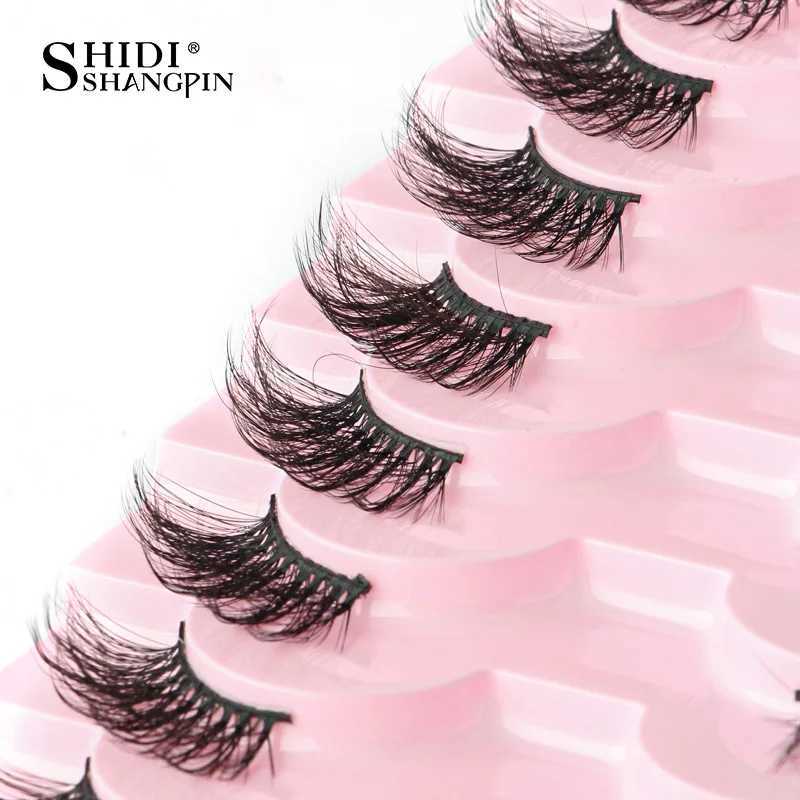 Half fake eyelashes 5/10 half soft natural cat eye eyelash makeup tool extended fluffy artificial Cils maquiagem half eyelashes W240803