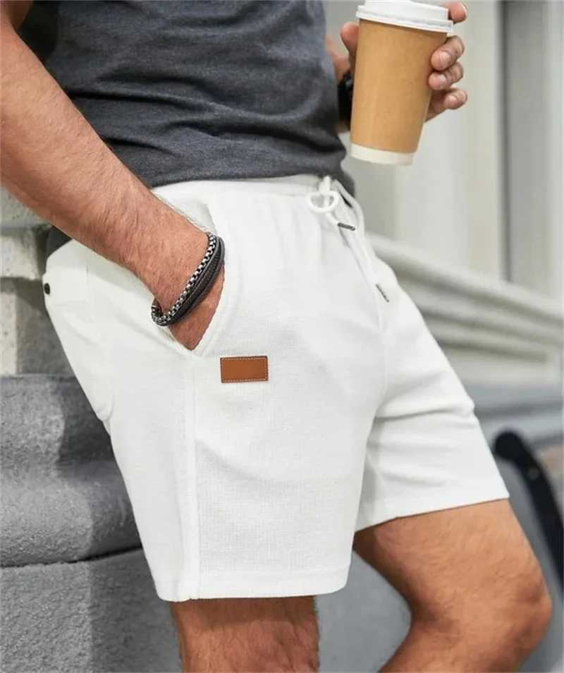2024 Summer New Solid Color outdoors sport Shorts Men Comfortable breathable loose Fitness training short pants Mens sweatpantsXJ241226