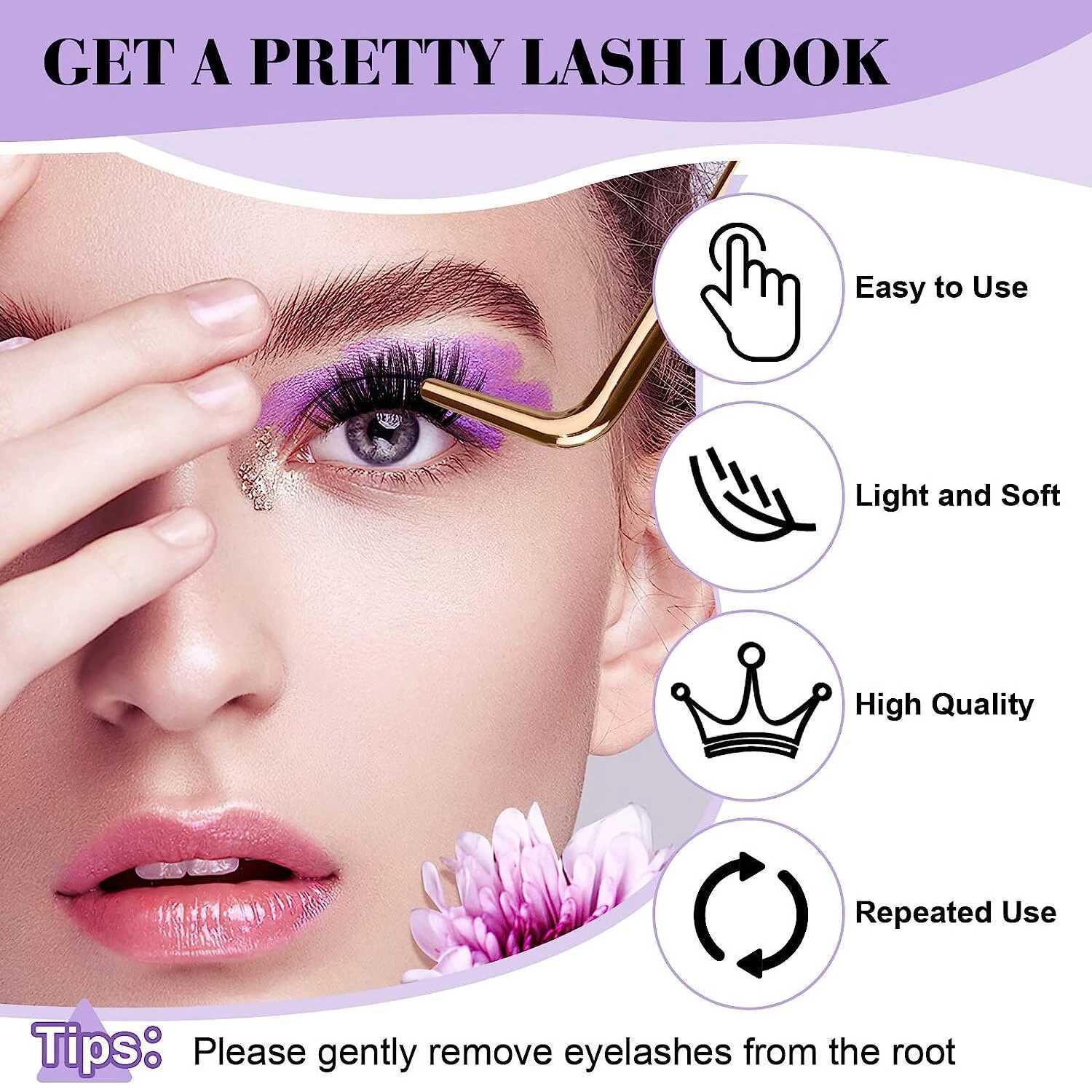 120pcs polyester false eyelashes DIY personal eyelashes Wispy fluffy thin bandwidth dry eyelashes polyester eyelash extension kit W240803