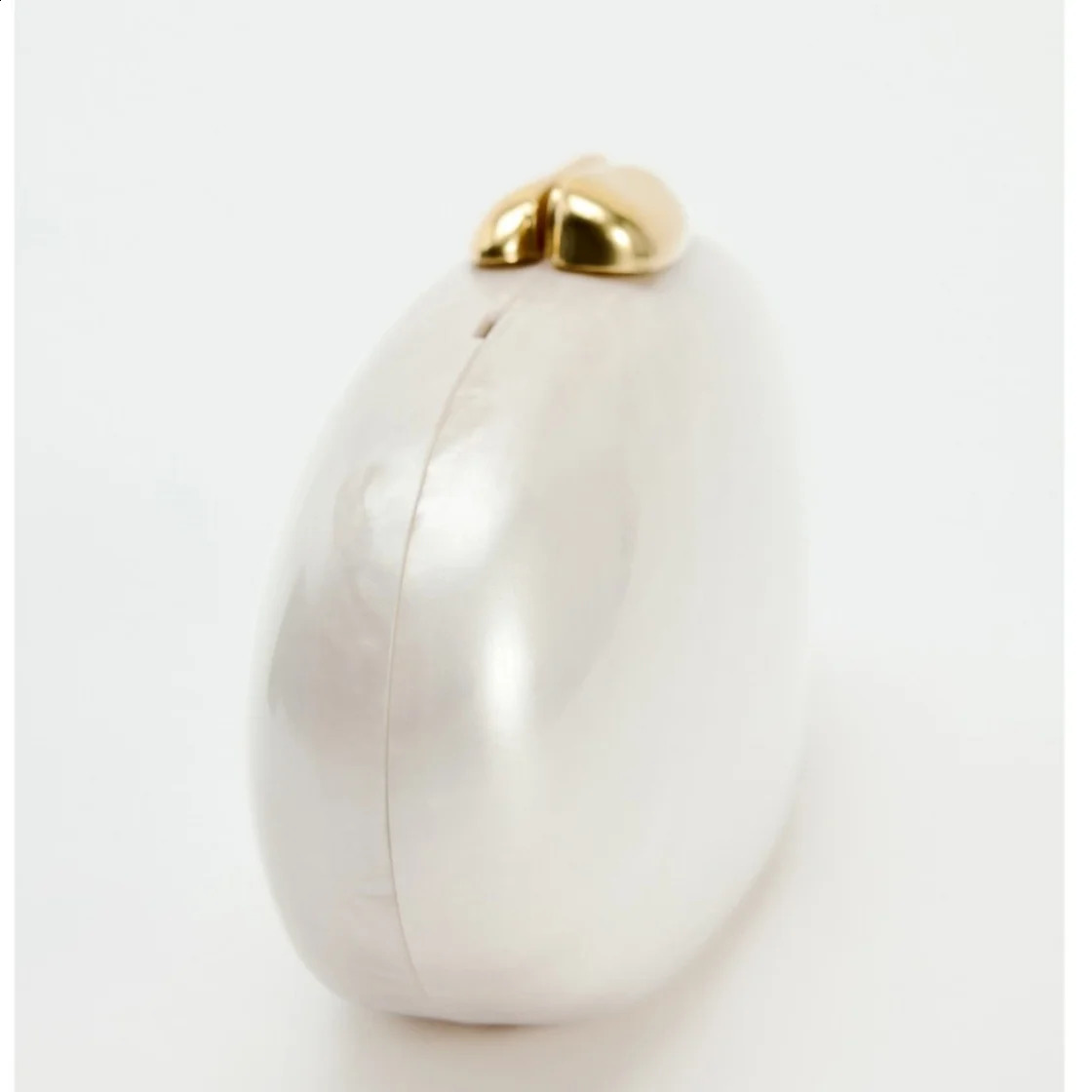 Pearl Shell Bag Metal Clasp Women Shoulder Snake Chain Acrylic Box Clutches Lady Party Wedding Evening Egg Handbag Purse 250103