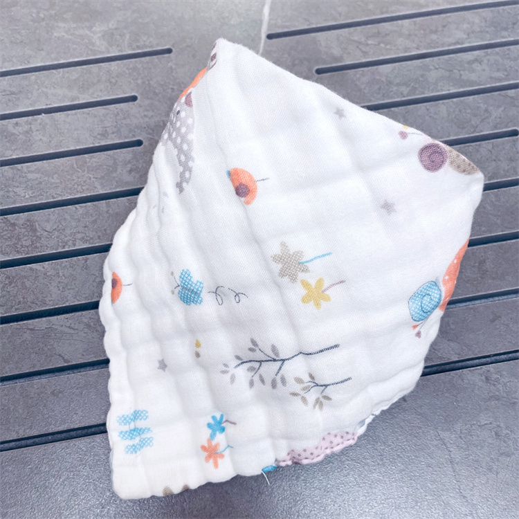 Home high quality baby bibs lunch Bibs/ Towel Saliva Baby Kids Infants 8 layers of gauze Burp Cloths LT1137