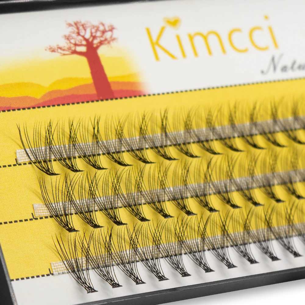 Kimcci 60/Case Natural False Eyelash Extension Makeup 12D Mink Personal False Eyelash Professional False Eyelash W240803