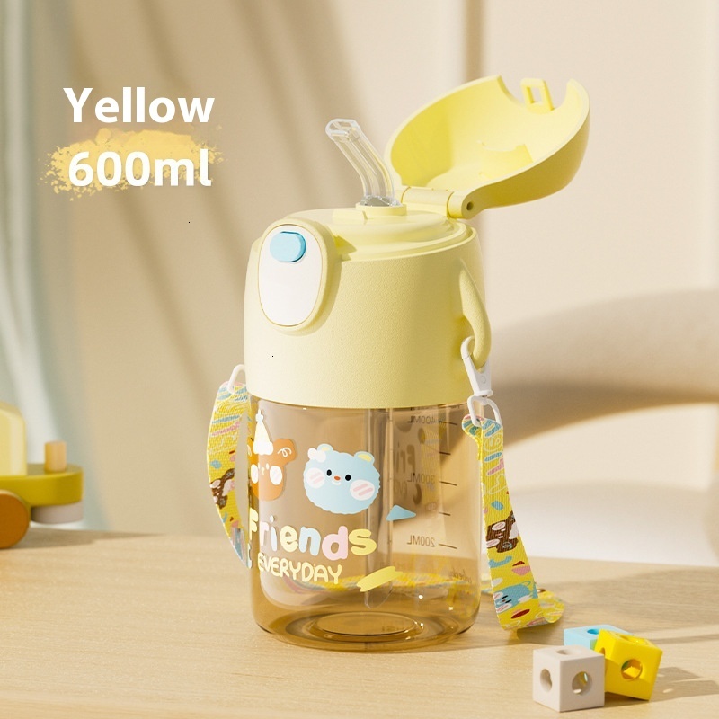 Portable Children's PPSU Hydration Bottle with Leakproof Straw Design - Safe Choice for Baby Girls and Pregnant Women