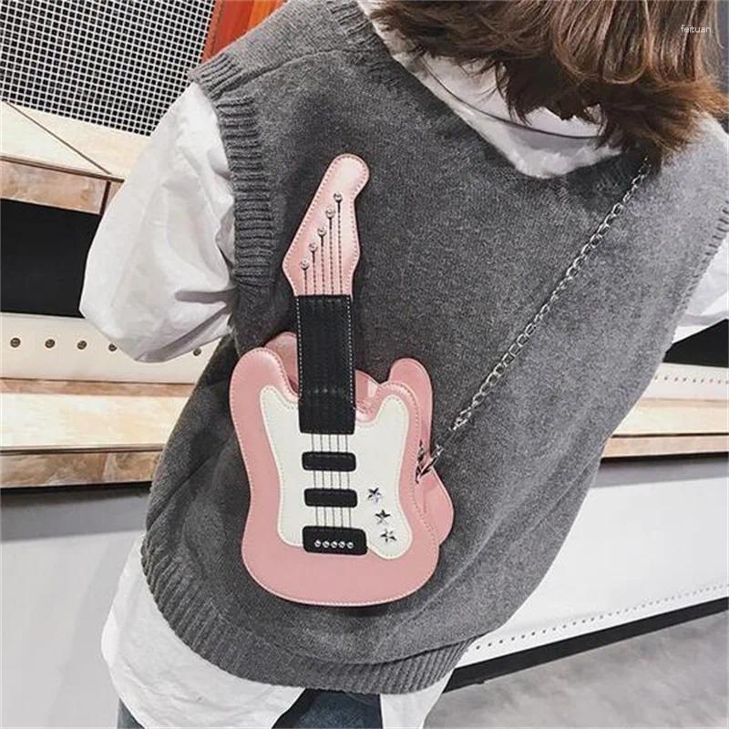 2025 NEW Shoulder Bags Women's Bag Mini Guitar Shape Crossbody Women Cute Messenger Creative Personality PU Leather zhanyishengli