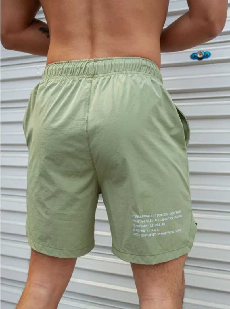 Summer new Men Light Weight Thin Short Pants Running Squat Fitness Shorts Men GYM Wear Quick-drying Beach Drawstring ShortsXJ250213