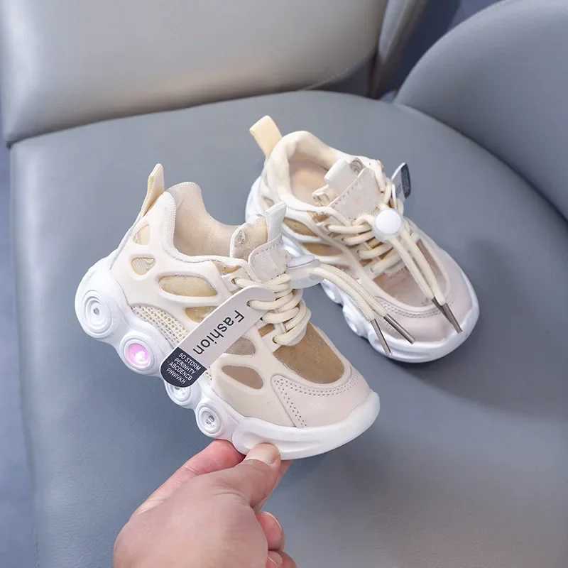 Athletic Outdoor Athletic Outdoor Childrens Fashion Sports Shoes Summer Glowing Fashion Breathable Childrens Mesh Shoes Girls WX5.22745