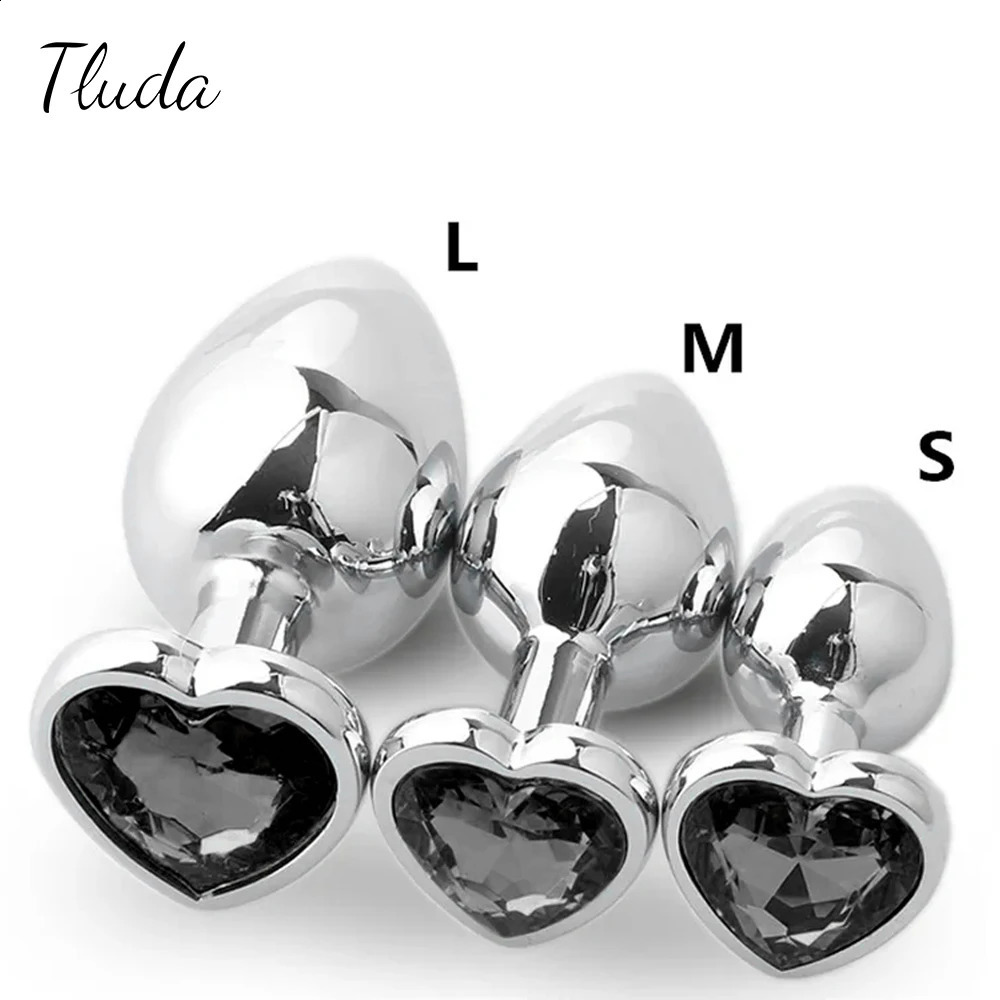 3PCS SML Metal Anal Plug Butt Plug Sex Toy Butt Toy for Women Men Couples Gay Adult Game Masturbator Anal Diamond Sex Shop 240813