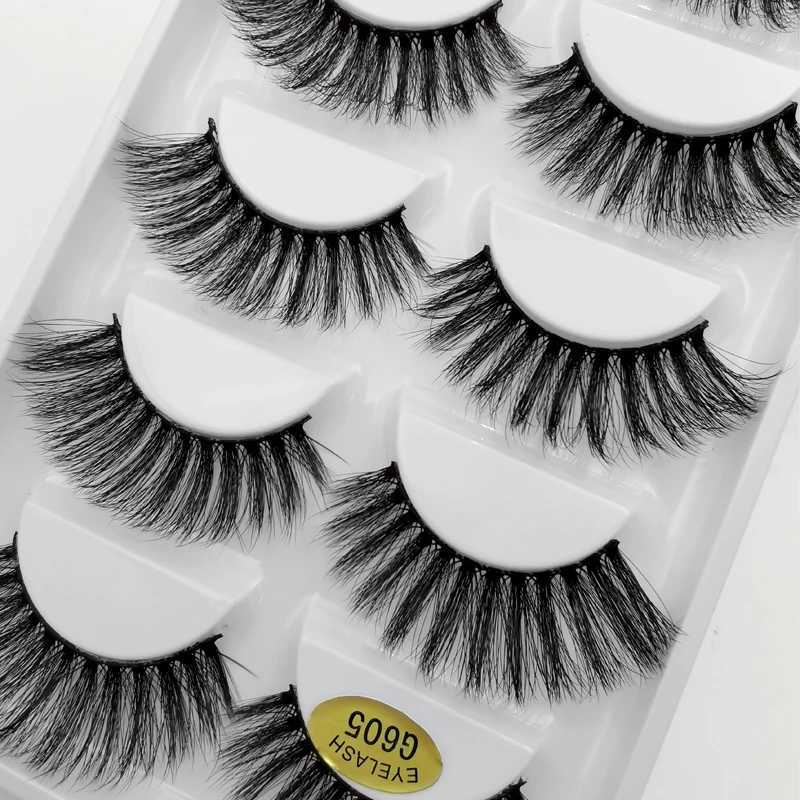 YSDO 3D mink eyelashes 3/5 pairs dramatic false eyelash strips soft thick false eyelashes natural long eyelashes extension makeup tool W240803