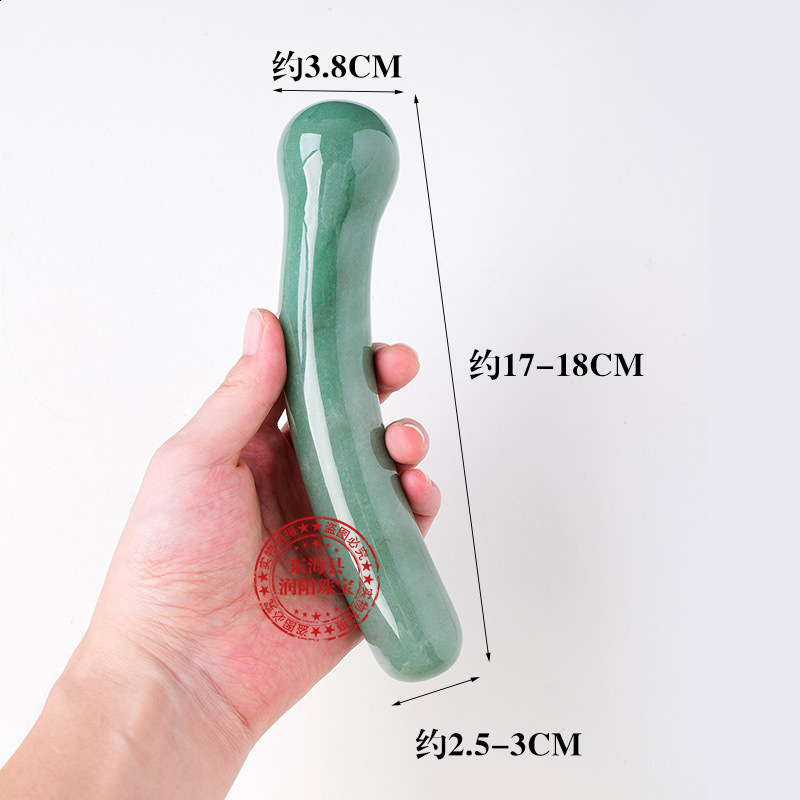 18cm Natural Quartz Crystal Massage Wand Rose Quartz Massage Wand Large Healing Crystal Stone Yoni Massage Stick As Women Gift 201125 - view 3