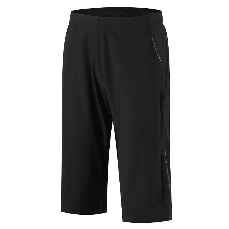 Mens sports leggings casual printed letter thin loose 34 pants gym jogging training seven point mens style 240816
