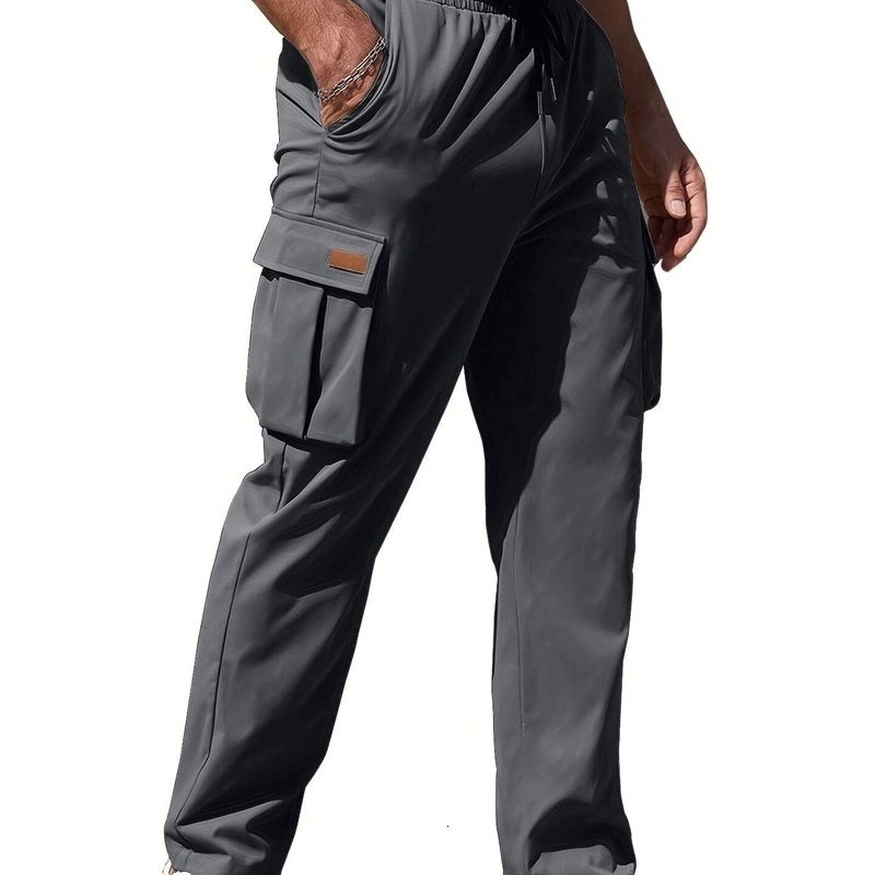 Mens loose straight leg work pants mens spring and autumn American wide w240816