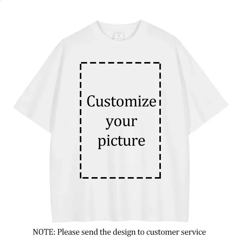 Custom Vintage Washed T-shirts DIY Hip Hop T Shirt Oversize Streetwear Short Sleeve Customized Tops Tees Man Woman 100% Cotton 240816