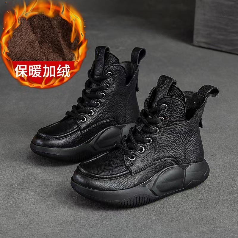 Soft Dad For Autumn And Winter Thick Soled Plush Casual Shoes Igh Top Women S OUTDOOR