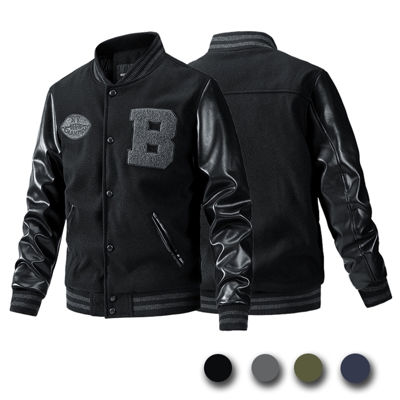 Autumn and Winter Coat Mens Clothes Loose Fashion Baseball Suit Trend Senior High School Uniform Outdoor Biker Travel Jacket 240816