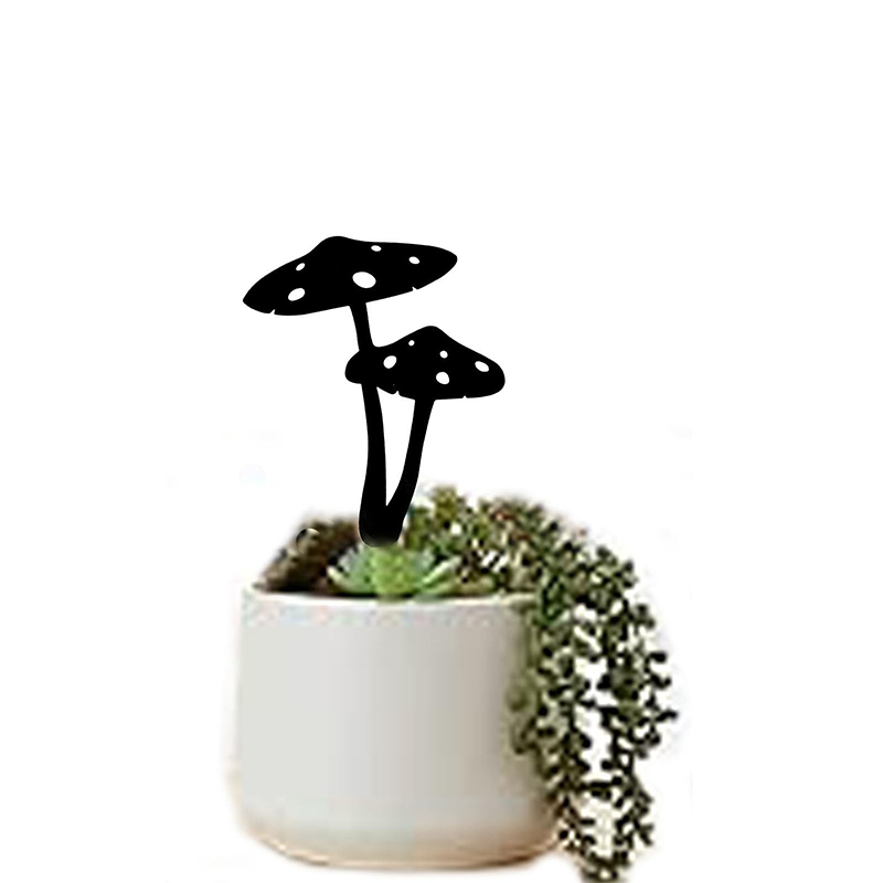 Mushroom Decoration Mushroom Silhouette Statue Garden Mushroom Decoration Garden Stakes