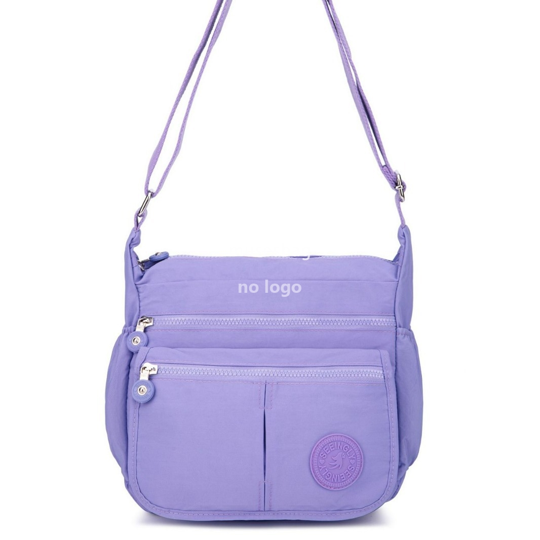 Single shoulder crossbody bag new high quality middle-aged mother foreign trade large capacity solid color nylon shoulder bag