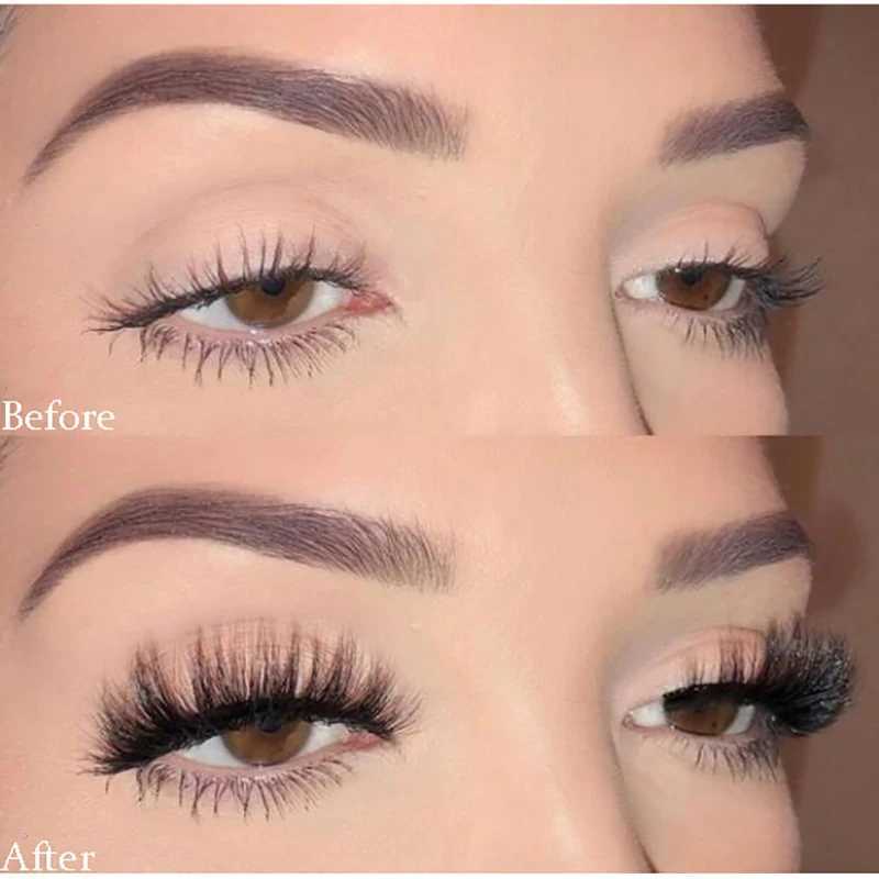 5/8 pairs of 3D mink eyelashes natural fake eyelashes dramatic volume fake eyelashes makeup eyelashes extended silk eyelashes W240803