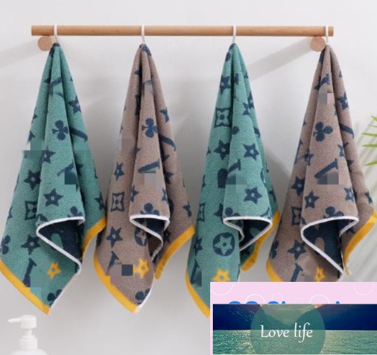 Luxury Yarn-Dyed Jacquard Adult Home Use Face Washing Face Towel Thick Absorbent Gift Towel